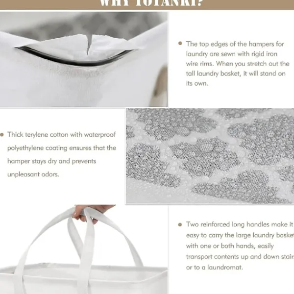 Tvättillbehör-2 tvättkorgar, tvättkorgar