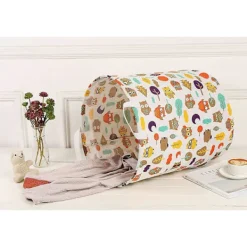 Tvättillbehör-19,7 Vattentät Vikbar Tvättkorg, Smutsiga Kläder Tvättkorg, Linneförvaringsorganisatör för Leksakssamling (Uggla)