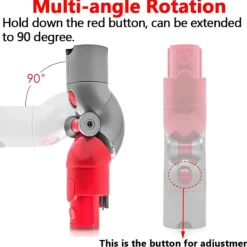 Bieco Dammsugare & Tillbehör-Adapter för Dyson V7 V8 V10 V11 V15 Snabbkoppling Låg Räckvidd Adapter 970790-01 Dammsugartillbehör Rengöringsverktyg