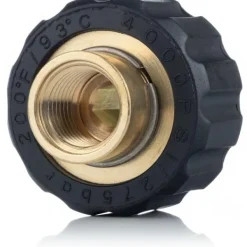 Rosfix Högtryckstvättar-Adapter M22 till 1/4" för Högtryckstvätt – för Anslutning av Tillbehör | Invändig Gänga M22X1,5 och 1/4" | Kompatibel med Kärcher HD HDS