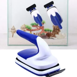 Fönsterrengöring-Akvarium Rengöring Magnetisk Borste Verktyg Glas Fönster Rengöring Fisk Tank Torka