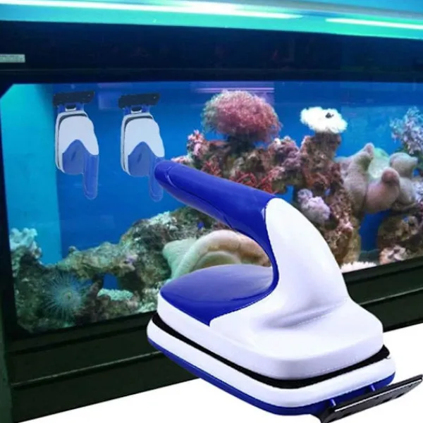 Fönsterrengöring-Akvarium Rengöring Magnetisk Borste Verktyg Glas Fönster Rengöring Fisk Tank Torka