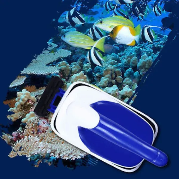 Fönsterrengöring-Akvarium Rengöring Magnetisk Borste Verktyg Glas Fönster Rengöring Fisk Tank Torka