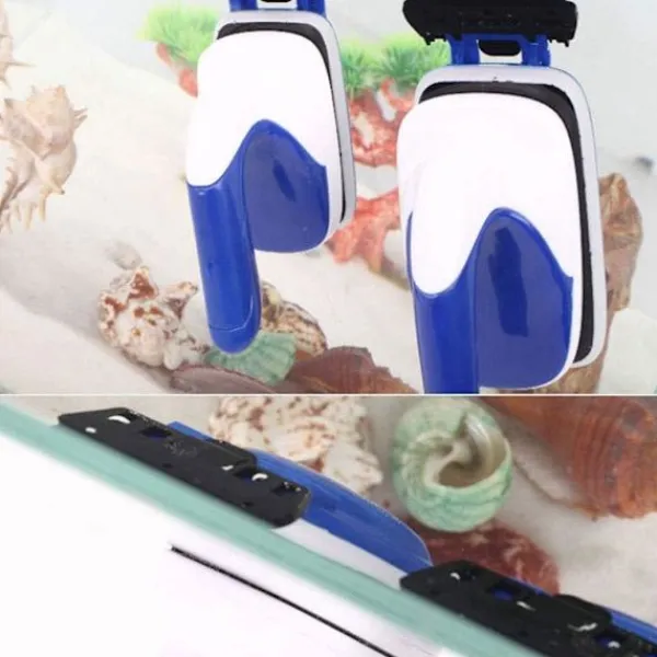 Fönsterrengöring-Akvarium Rengöring Magnetisk Borste Verktyg Glas Fönster Rengöring Fisk Tank Torka