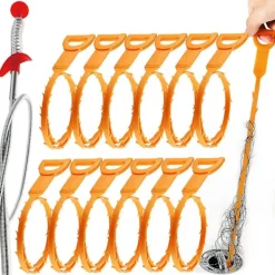 Skadedjur & Insekter-Althee avloppsrensningsverktyg, 13-pack orm avloppsrensningsverktyg för hårborttagning, 24 tum