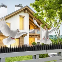 Skadedjur & Insekter-Anti Duva Spik 5.7M, Anti Duva för Balkong, Plast Anti Duva Spik, Anti Duva, Kråkor, Katter, Sparvar, etc. (20 ST) Svart