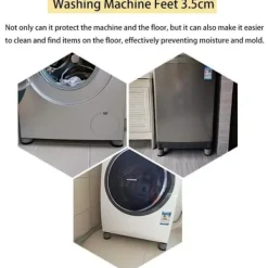 Generic Tvättmaskiner-Antibrus Tvättmaskinsfötter, 4 st Tvättmaskinsfötter, Antivibrations Tvättmaskinskuddar Halkfria