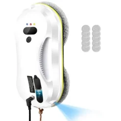 Fönsterrengöring-Automatisk fönsterputsrobot för hushållsbruk med fjärrkontroll, elektrisk fönstertorkare