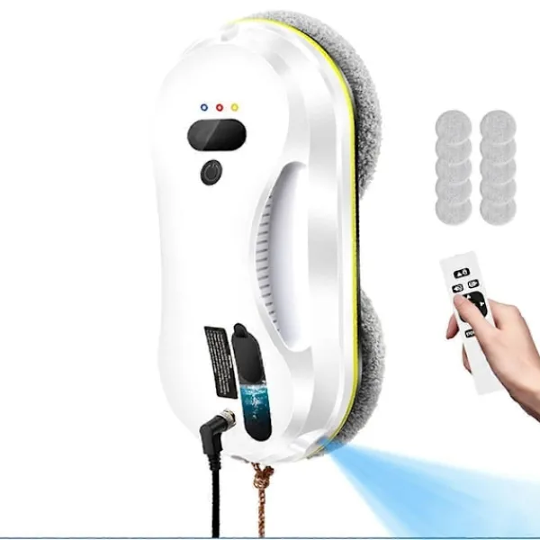 Fönsterrengöring-Automatisk fönsterputsrobot för hushållsbruk med fjärrkontroll, elektrisk fönstertorkare