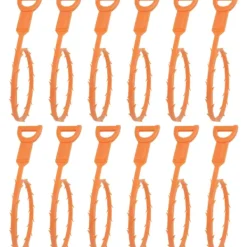 Skadedjur & Insekter-Avloppsstoppborttagare, flexibel orm för att effektivt rengöra hår och skräp från diskho och badkar, 50 cm, 12-pack