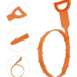 Skadedjur & Insekter-Avloppsstoppborttagare, flexibel orm för att effektivt rengöra hår och skräp från diskho och badkar, 50 cm, 12-pack