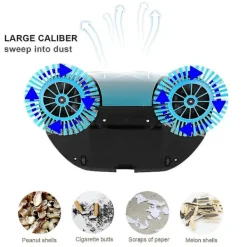 Städmaskiner-Avtagbar Elektrisk Golvspinnborste Utan Batteri