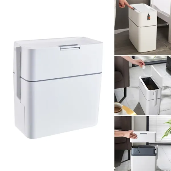 unbranded Soptunnor-Badrums soptunna automatisk förpackning sopbehållare hushålls soptunna