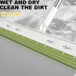 Fönsterrengöring-Badrumsgolvskrapa Mjuk Silikon Golvsopare Multifunktionell Glasfönsterputsare Grön