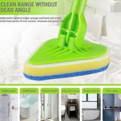 Fönsterrengöring-Badrumsmopp Bad Dusch Multifunktionell Kakelrengöringskit Golvrengöringsverktyg