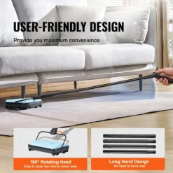 DUOKU Städmaskiner-Balanseringsmaskin--med Sweep Bredd av 170 mm-Designad för Golv och Mattor-Utrustad med en Dammsamlare