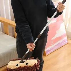 FMYSJ Städmoppar-Barnmopp 180 Graders Rotation Djuprengöring Utdragbar Golvmopp Tecknad Form Rengöringsmopp för Hemrum (FMY)