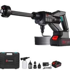 OEM Högtryckstvättar-Batteridriven högtryckstvätt, Maxtryck 600 PSI, Nominell effekt 110W, Vattenflöde 5,6L/Min,Elektrisk, 1Batteri, EU