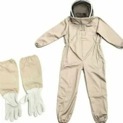 Skadedjur & Insekter-Biodräkt - Professionell biodlingsdräkt med handskar, skyddande huvudbonad för biodlare mot getingar, anti-getingutrustning, kaffefärgad, storlek XL. | Fyndiq