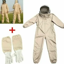 Skadedjur & Insekter-Biodräkt - Professionell biodlingsdräkt med handskar, skyddande huvudbonad för biodlare mot getingar, anti-getingutrustning, kaffefärgad, storlek XL. | Fyndiq