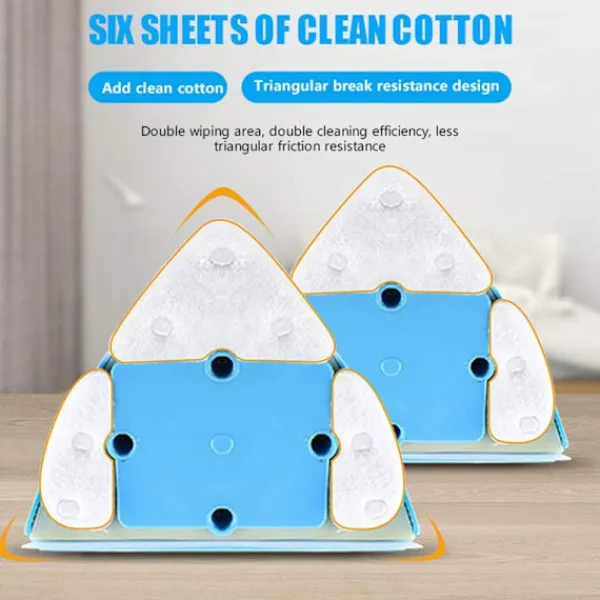 Fönsterrengöring-Blå - 1 st Dubbelsidig Fönsterputsare Fönstertork Magnetisk