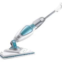 BLACK + DECKER Ångtvättar-BLACK & DECKER FSM1630-QS - Delta huvud ångmopp - 1600 W - 4 tillbehör - Vit / Vit, , grå