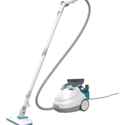 BLACK + DECKER Ångtvättar-BLACK+DECKER - BHSMP2314-QS - Multifunktions slädångrengörare 2300W - Tank: 1,2L - Kabel: 8m - 14 tillbehör Vit, blå, grå