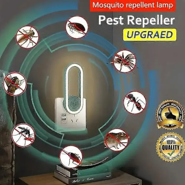 Skadedjur & Insekter-Bli av med vägglöss med USB-ögonskydd elektronisk nattlampa insektsmedel - Avvisa myggor, råttor, kackerlackor, spindlar green
