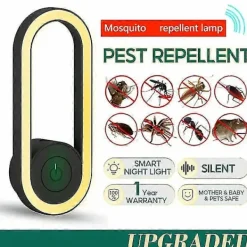 Skadedjur & Insekter-Bli av med vägglöss med USB-ögonskydd elektronisk nattlampa insektsmedel - Avvisa myggor, råttor, kackerlackor, spindlar green