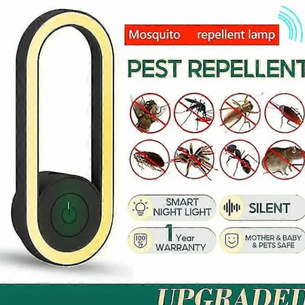 Skadedjur & Insekter-Bli av med vägglöss med USB-ögonskydd elektronisk nattlampa insektsmedel - Avvisa myggor, råttor, kackerlackor, spindlar green