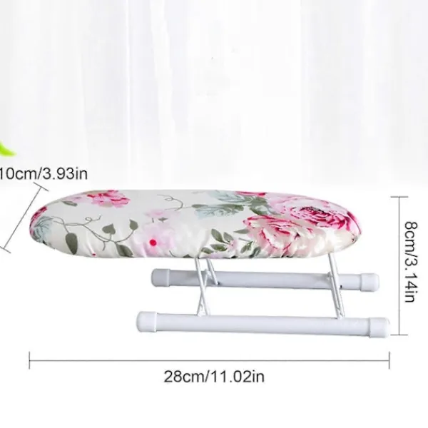 FMYSJ Strykjärn-Bordsstrykbbräda med fällbara ben, liten strykbordsyta i stål, lämplig för sömnad hemma och resor (FMY)