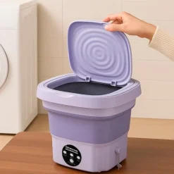 Satana.se Tvättmaskiner-Bärbar & Hopfällbar Tvättmaskin med Torkfunktion