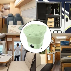 Satana.se Tvättmaskiner-Bärbar & Hopfällbar Tvättmaskin med Torkfunktion