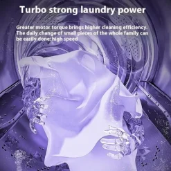 Satana.se Tvättmaskiner-Bärbar & Hopfällbar Tvättmaskin med Torkfunktion