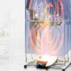 Torktumlare-Bärbar Elektrisk Klädtork Hushåll Babykläder Torkning Varm Vind Tvätt Klädesplagg Tumling Clo