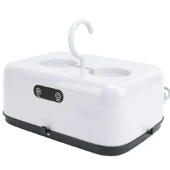 Torktumlare-Bärbar Klädtork Vikbar Multifunktionell Liten Elektrisk Torkmaskin för Resor US-kontakt 100–240V Vit