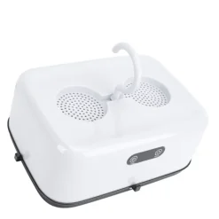 Torktumlare-Bärbar Klädtork Vikbar Multifunktionell Liten Elektrisk Torkmaskin för Resor US-kontakt 100–240V Vit