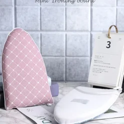 Strykjärn-Bärbar Mini Strykbräda med Ärmdyna, Litet Bordsstativ Stryktillbehör