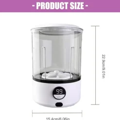 EASTVAPS Tvättmaskiner-Bärbar Mini Tvättmaskin för Underkläder och Strumpor med Digital Display