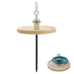 Skadedjur & Insekter-Bärbar Myggspiralhållare Multifunktionell Magnetisk Avtagbar Ek Myggspiral och Rökelse för Hemmabruk Utomhus