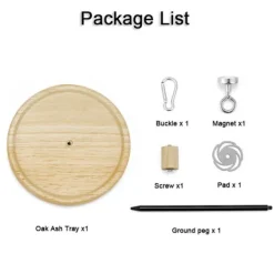 Skadedjur & Insekter-Bärbar Myggspiralhållare Multifunktionell Magnetisk Avtagbar Ek Myggspiral och Rökelse för Hemmabruk Utomhus