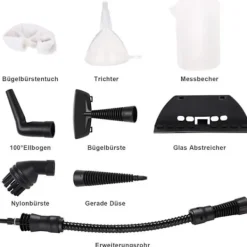 Generic Ångtvättar-Bärbar Ångrengörare - Hushållsapparater - 1000 W - 4 bar - 350 ml - Gul