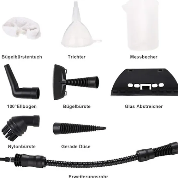 Generic Ångtvättar-Bärbar Ångrengörare - Hushållsapparater - 1000 W - 4 bar - 350 ml - Gul