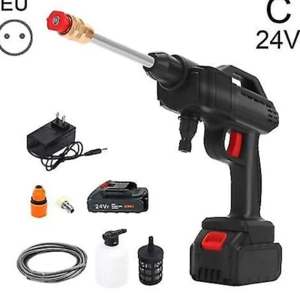 FMYSJ Högtryckstvättar-Bärbar Sladdlös Högtryckstvätt Jet Vatten Tvätt Rengöringspistol (FMY) A