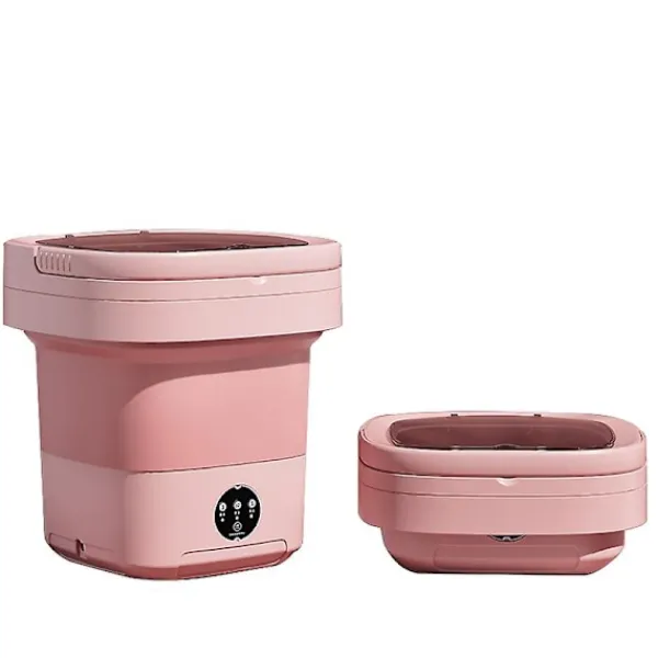 Tvättmaskiner-Bärbar tvättmaskin, 11L 2-i-1 hopfällbar tvättmaskin och centrifugering