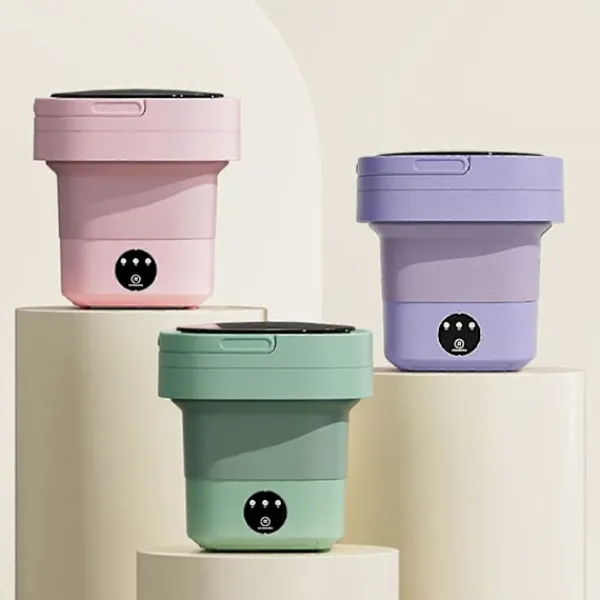 Tvättmaskiner-Bärbar Tvättmaskin Med Torkhink Hopfällbar Antibakteriell Tvätt