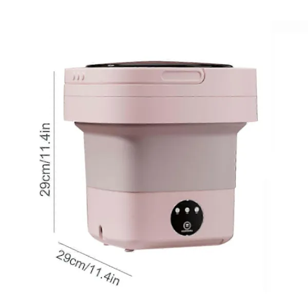 Tvättmaskiner-Bärbar Tvättmaskin Med Torkhink Hopfällbar Antibakteriell Tvätt