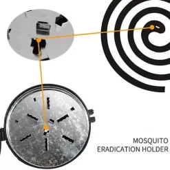 Skadedjur & Insekter-Bärbara Myggmedelslådor med Fästa Fack för Camping Utomhus