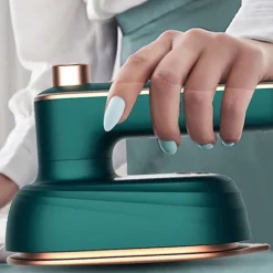 unbranded Strykjärn-Bärbart sladdlöst 2-i-1 mini-resejärn för lätta tyger med justerbart handtag [JSR]