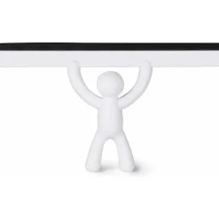 Fönsterrengöring-Buddy Squeegee. Buddy duschskrapa, vit färg, storlek 26,7x15.